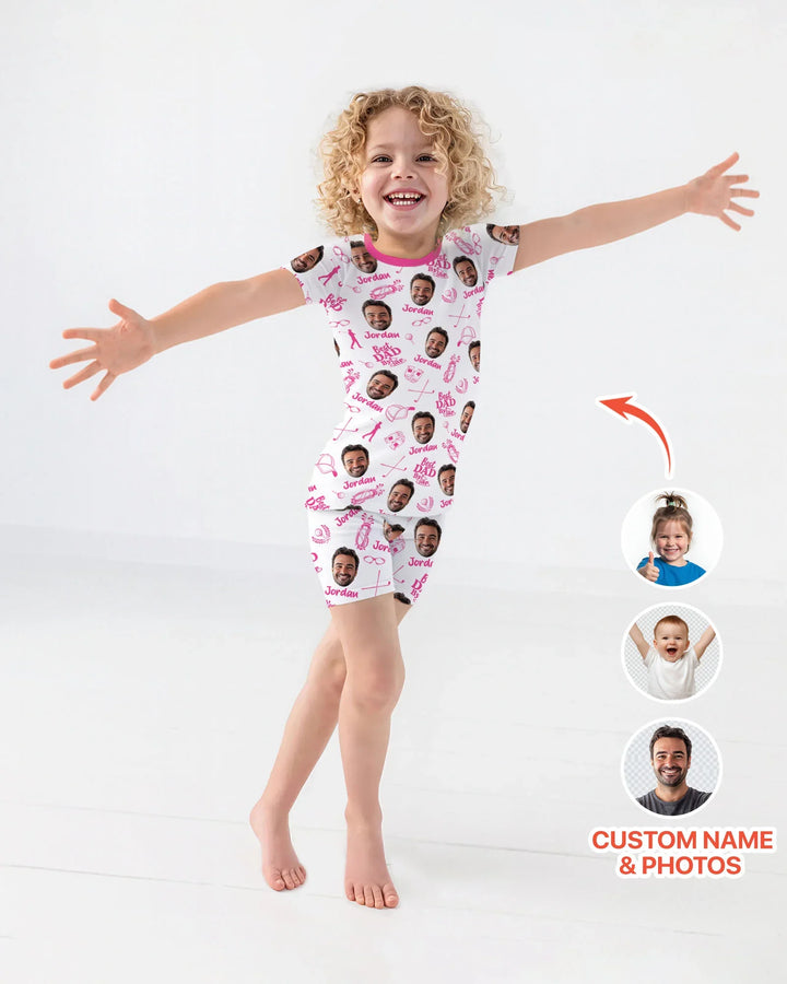 Zweiteiliges Pyjama-Set mit kurzen Ärmeln und Shorts im Sommer-Design