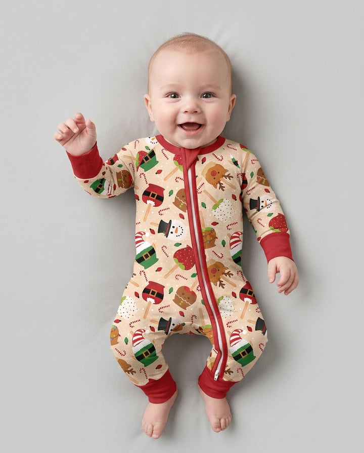 Christmas Cake Pops Family Matching Bamboo Convertible Zippy