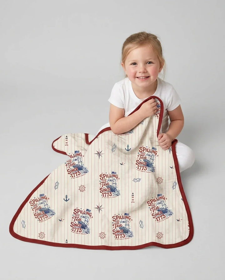 Spilling The Tea Since 1773 Family Matching Bamboo Blanket