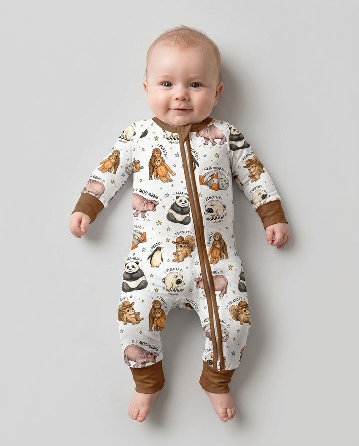 Cute Viral Animals Bamboo Convertible Zippy