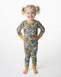 Monsters And Friends Bamboo Two Piece Long Sleeve Pajama Set
