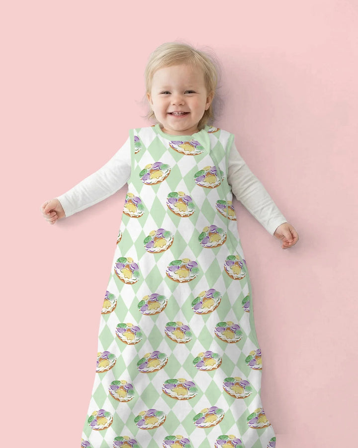 Mardi Gras Donut Bamboo Sleep Bag
