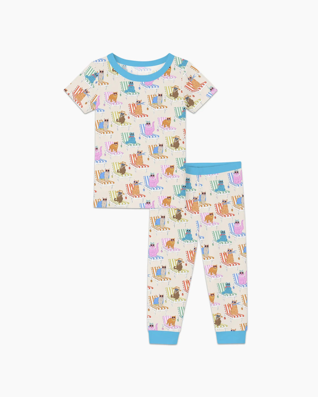 Zweiteiliges, kurzärmliges Pyjama-Set mit Marienkäfern