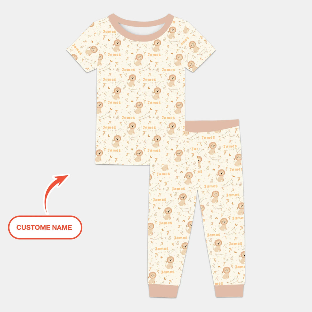 Zweiteiliges, kurzärmliges Pyjama-Set mit Marienkäfern