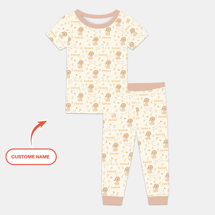 Zweiteiliges, kurzärmliges Pyjama-Set mit Marienkäfern