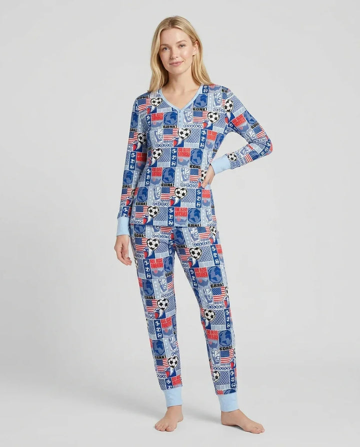 Vorlage Bambus Damen Pyjama Set