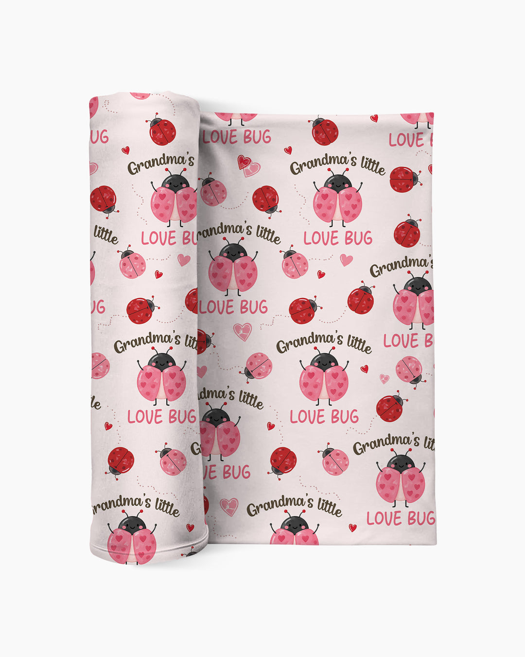 Grandma's Little Love Bug swaddle blanket
