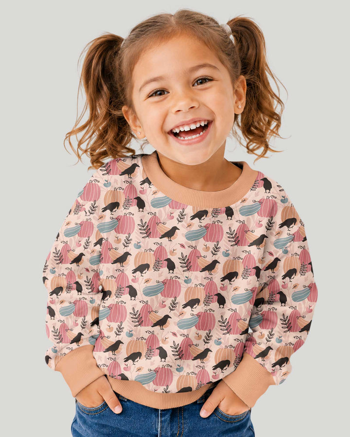 Pastel Pumpkin Patch Bamboo Crewneck Sweatshirt
