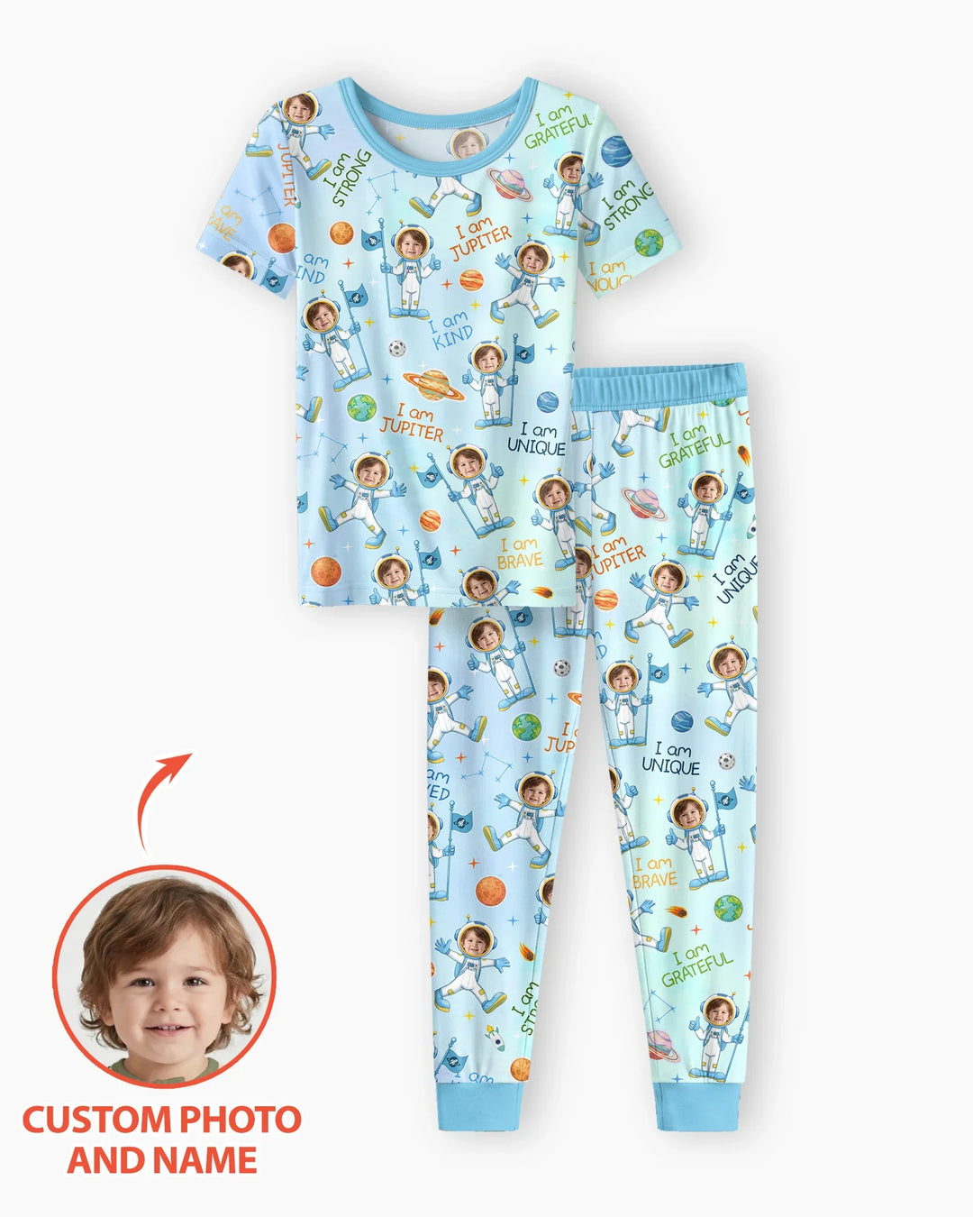 Schlafanzug-Set zweiteilig, kurze Ärmel, kurze Hose, Bambus