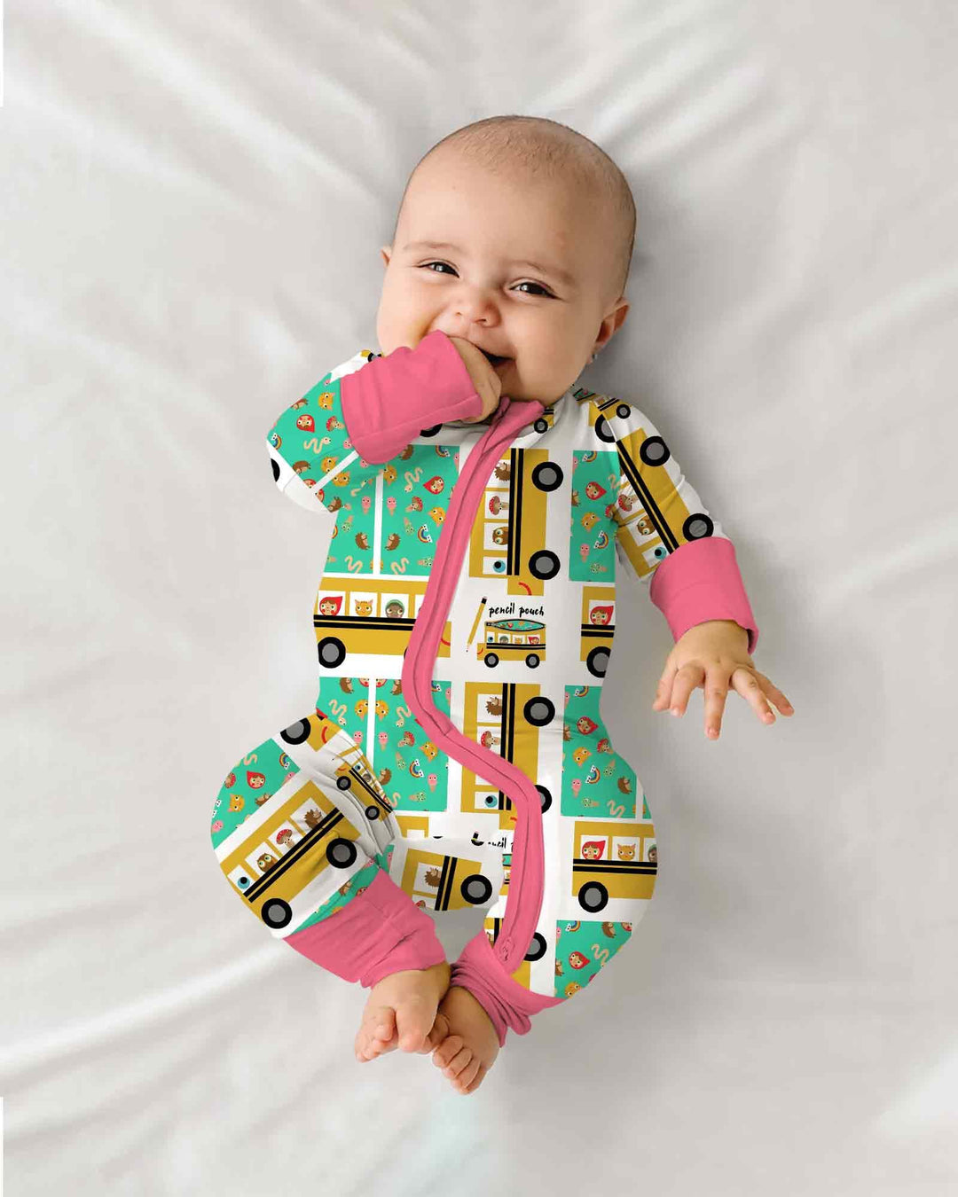 Gerippte Babykleidung mit individuellem Foto - Weich &amp; Skizzenhaft