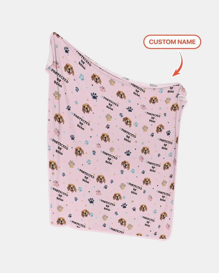 Custom Dog Pattern Bamboo Blanket