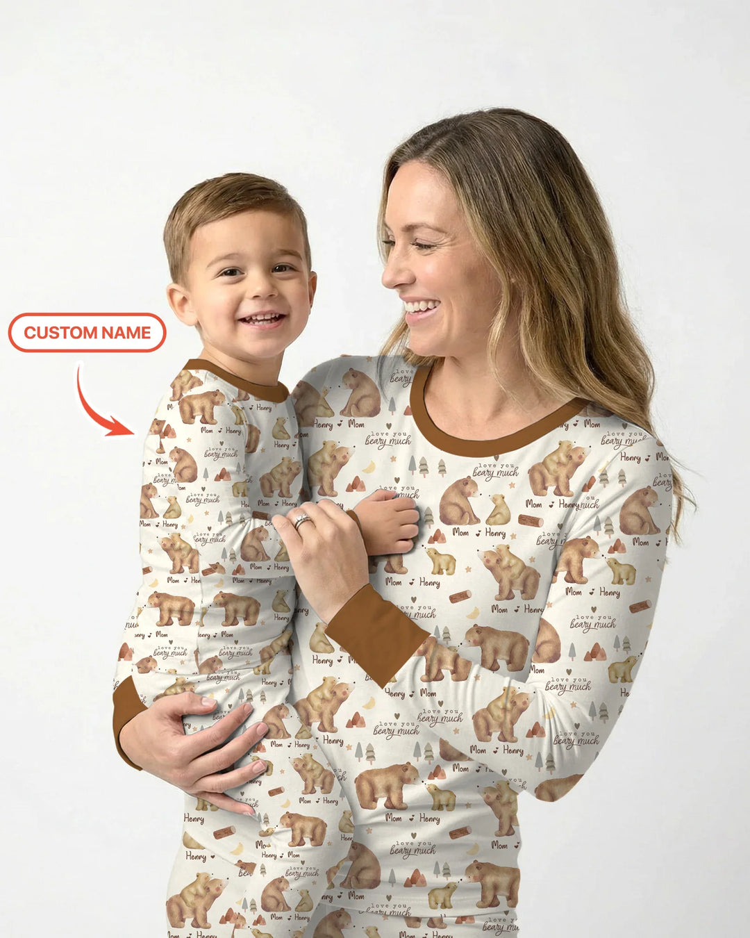 Schlafanzug-Set „Love You Beary Much“ aus Bambus für Damen