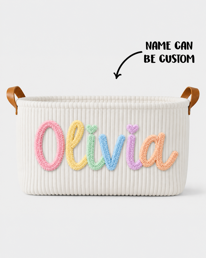 Baby Name Shower Basket