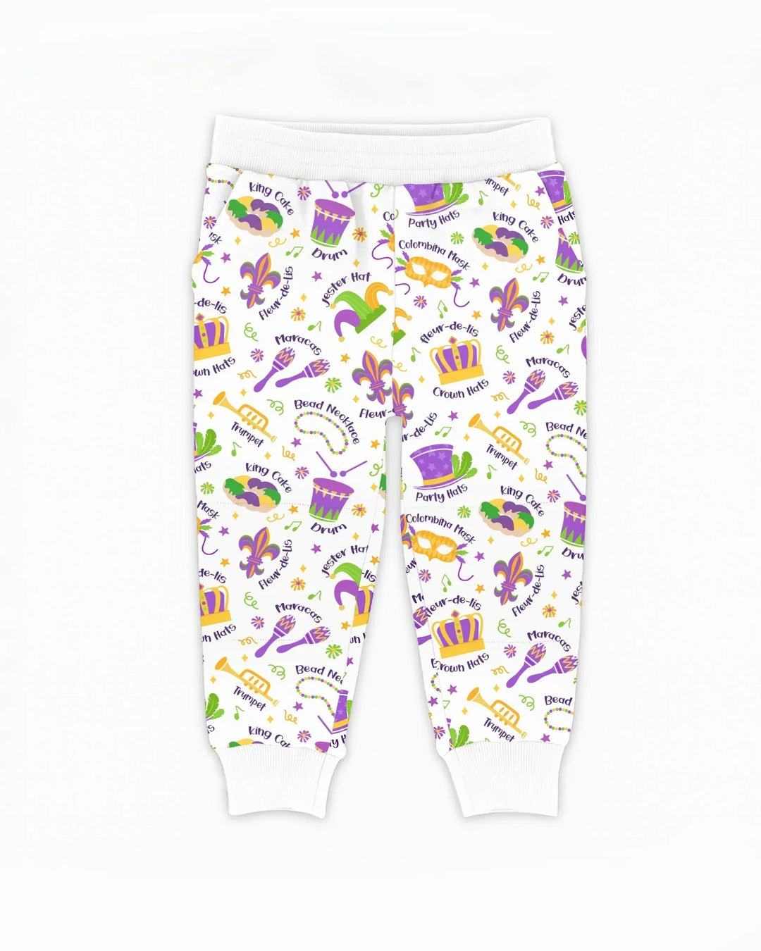 Mardi Gras Family Matching Bamboo Jogger