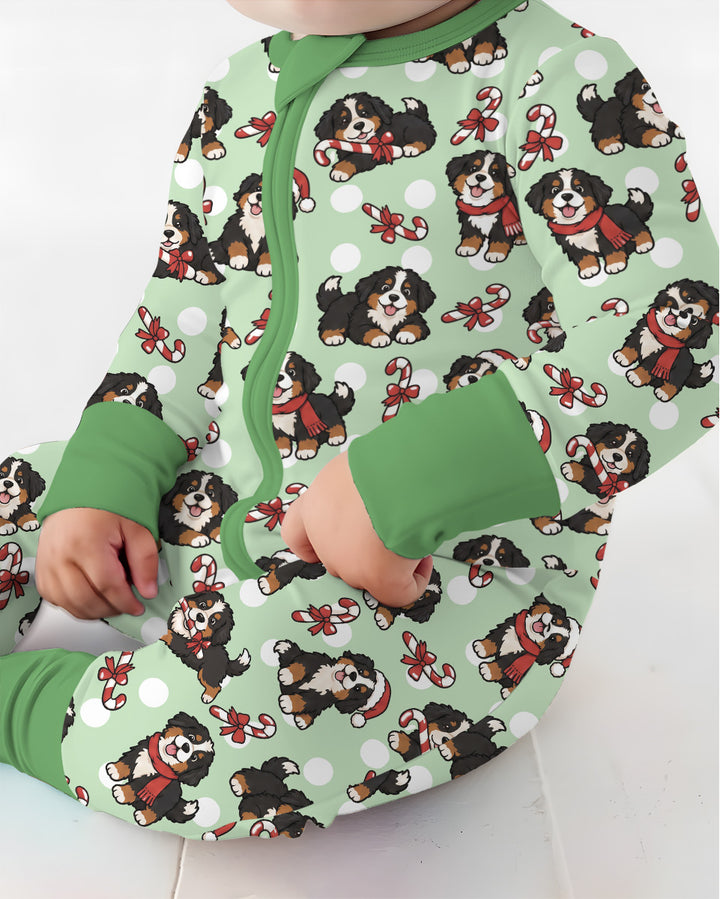 Holiday Bernese Mountain Christmas Dog Bamboo Convertible Zippy