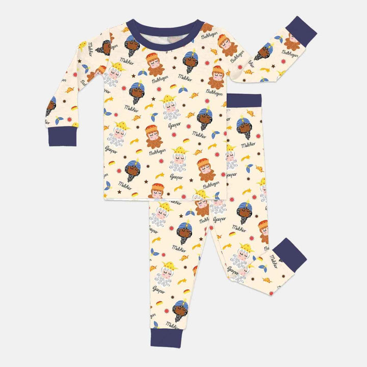 Tres Reyes Magos Bamboo Two Piece Long Sleeve Pajama Set