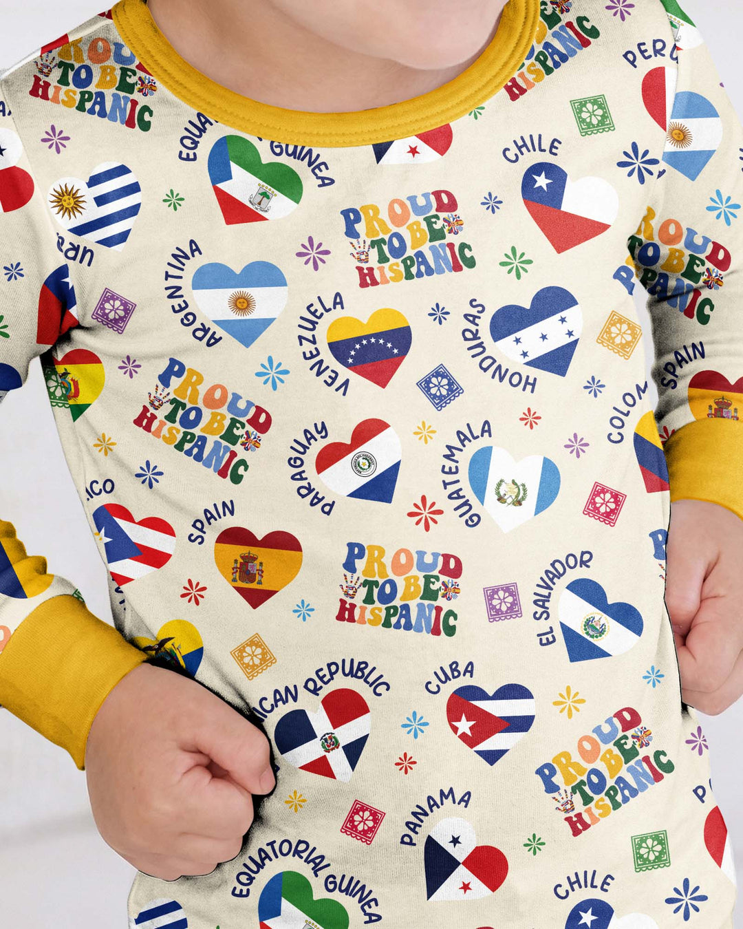 Proud To Be Hispanic Bamboo Two Piece Long Sleeve Pajama Set