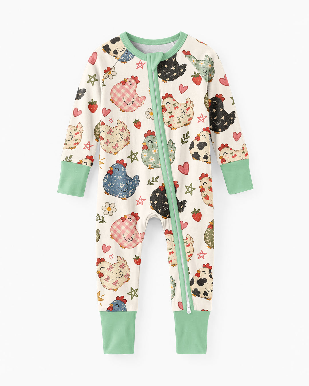 Playful Farm Chicken Bamboo Convertible Zippy