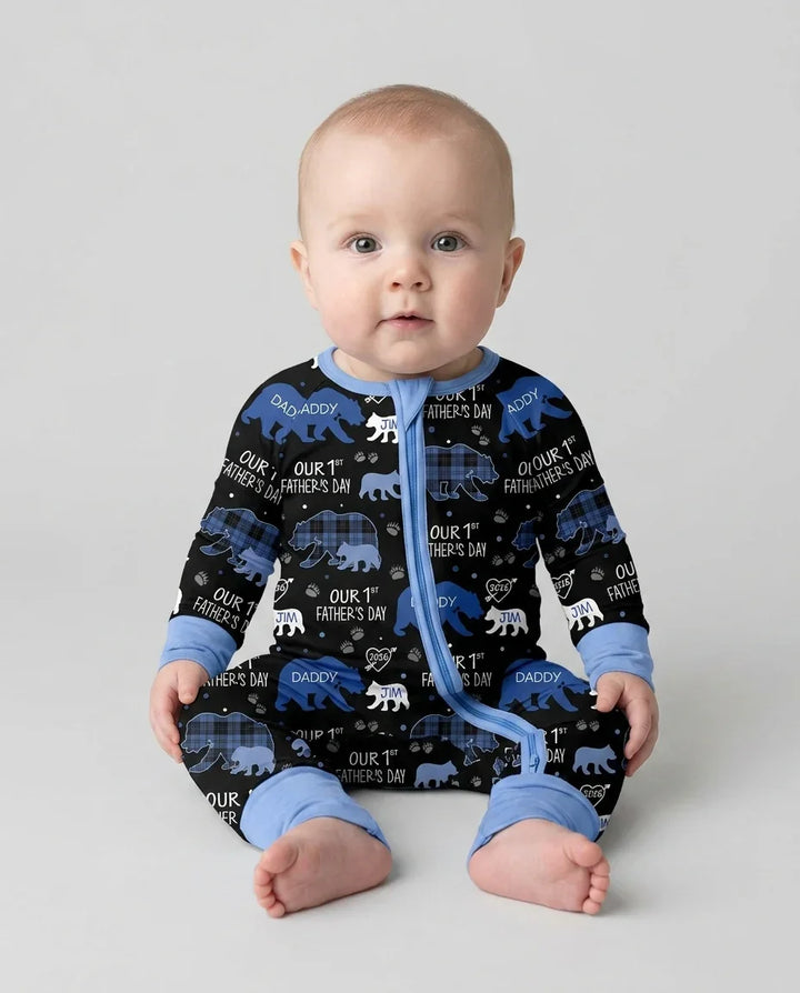 Gerippte Babykleidung mit individuellem Foto - Weich &amp; Skizzenhaft