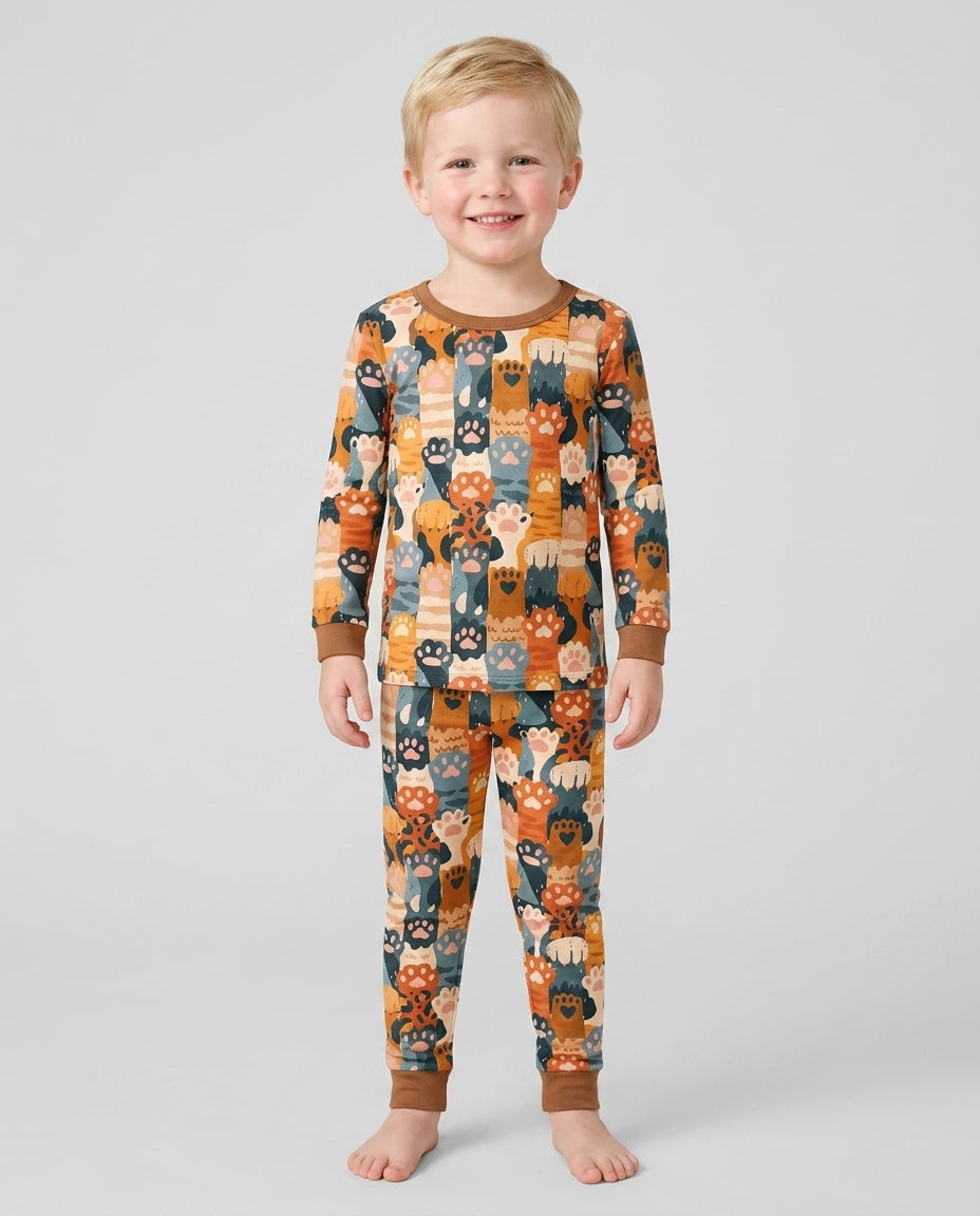 Curious Paws Bamboo Two Piece Long Sleeve Pajama Set