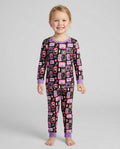 Pink Witchy Halloween Bamboo Two Piece Long Sleeve Pajama Set