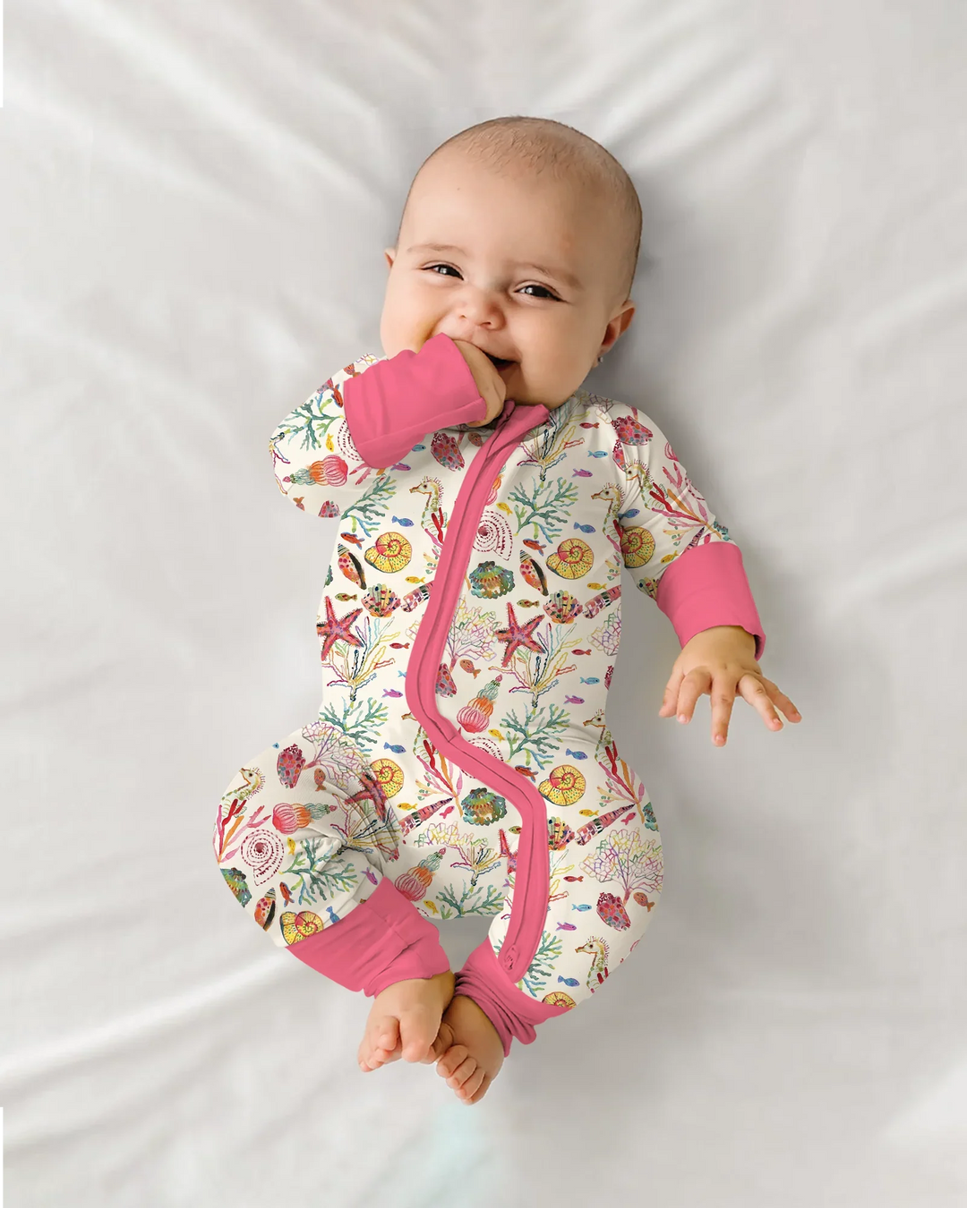 Gerippte Babykleidung mit individuellem Foto - Weich &amp; Skizzenhaft