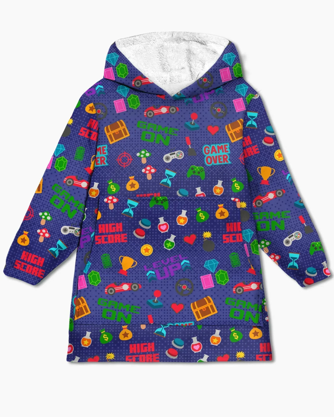 Gamer-Modus An Passender Familien-Bambus-Decken-Hoodie