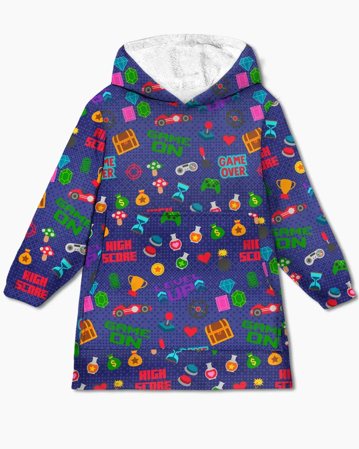 Gamer-Modus An Passender Familien-Bambus-Decken-Hoodie
