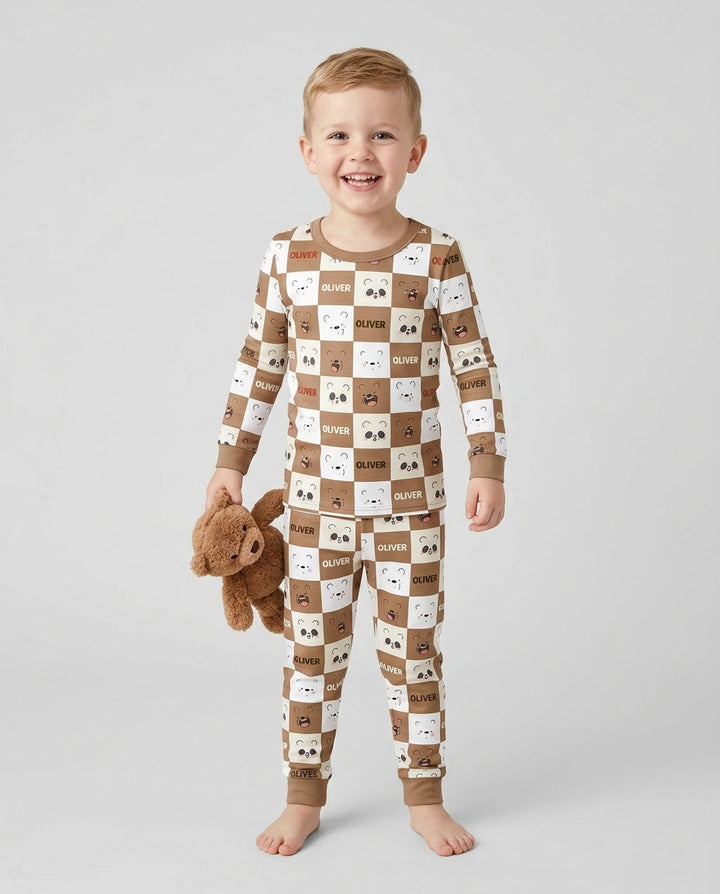I Am Baby Bears Bamboo Two Piece Long Sleeve Pajama Set