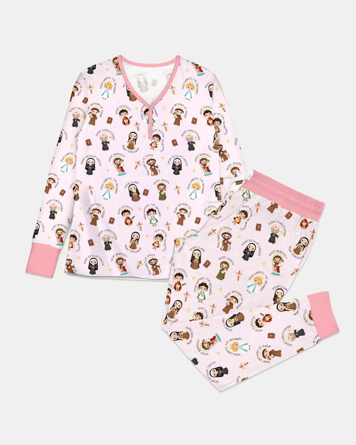 Saints in the Clouds Bamboo Women Pajama Set