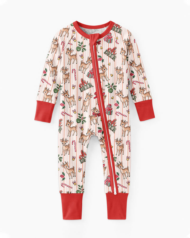 Oh Deer Mommy & Me Matching Bamboo Convertible Zippy