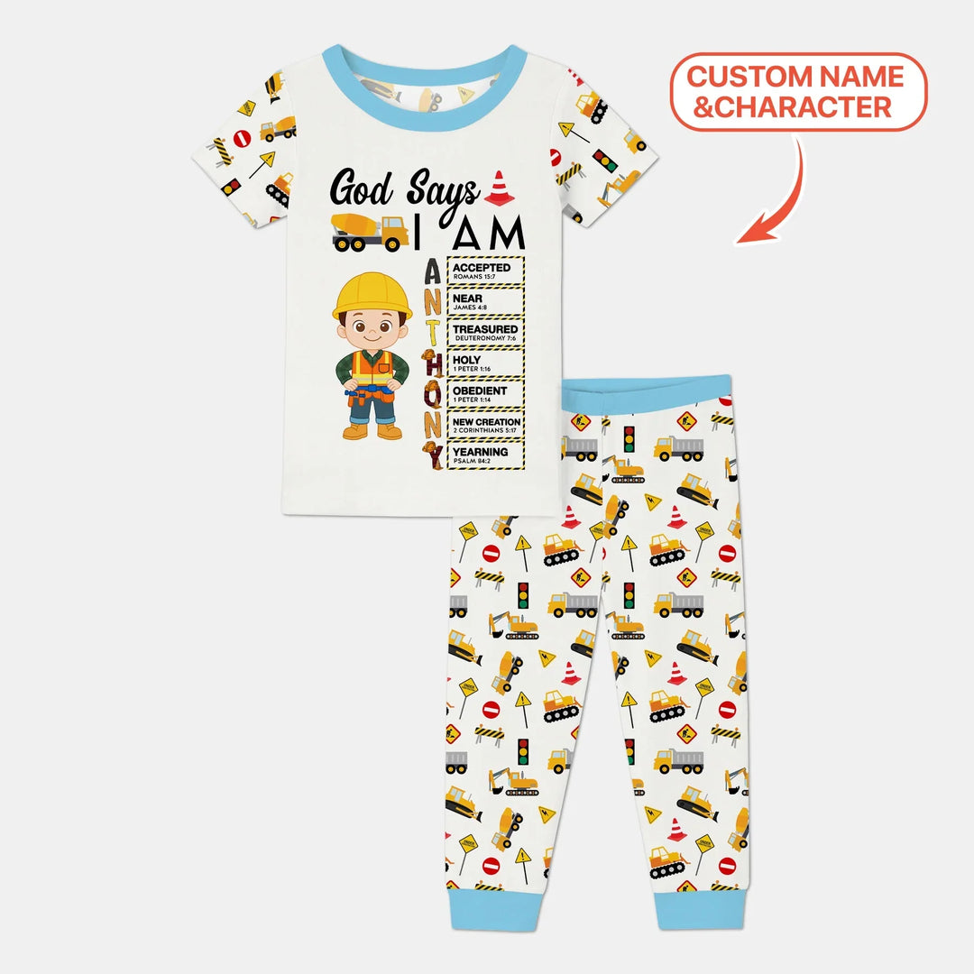 Zweiteiliges, kurzärmliges Pyjama-Set mit Marienkäfern