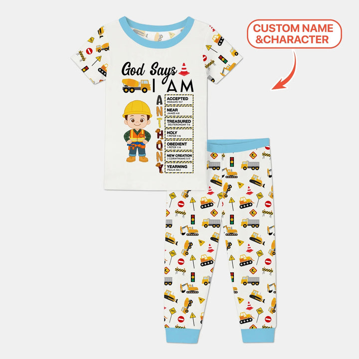 Zweiteiliges, kurzärmliges Pyjama-Set mit Marienkäfern