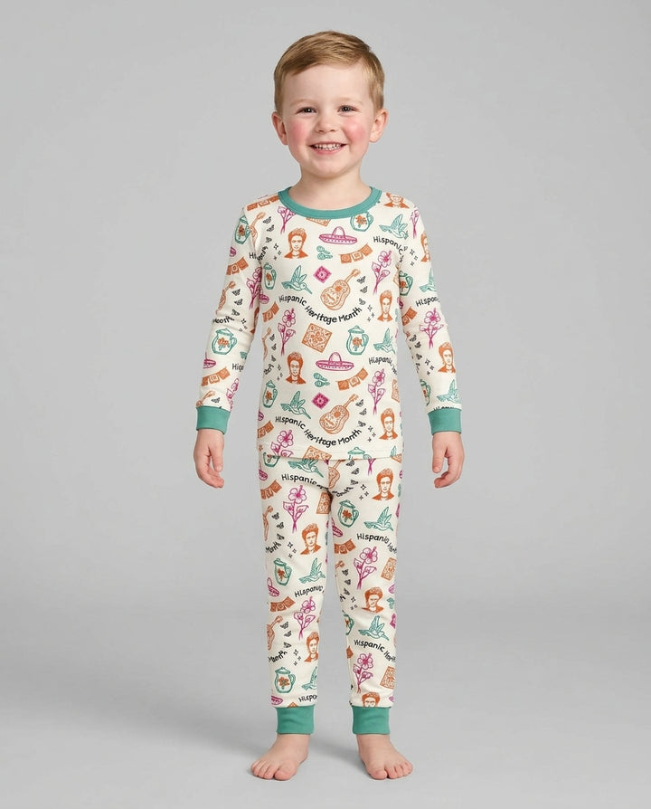 Hispanic Heritage Month Bamboo Two Piece Long Sleeve Pajama Set