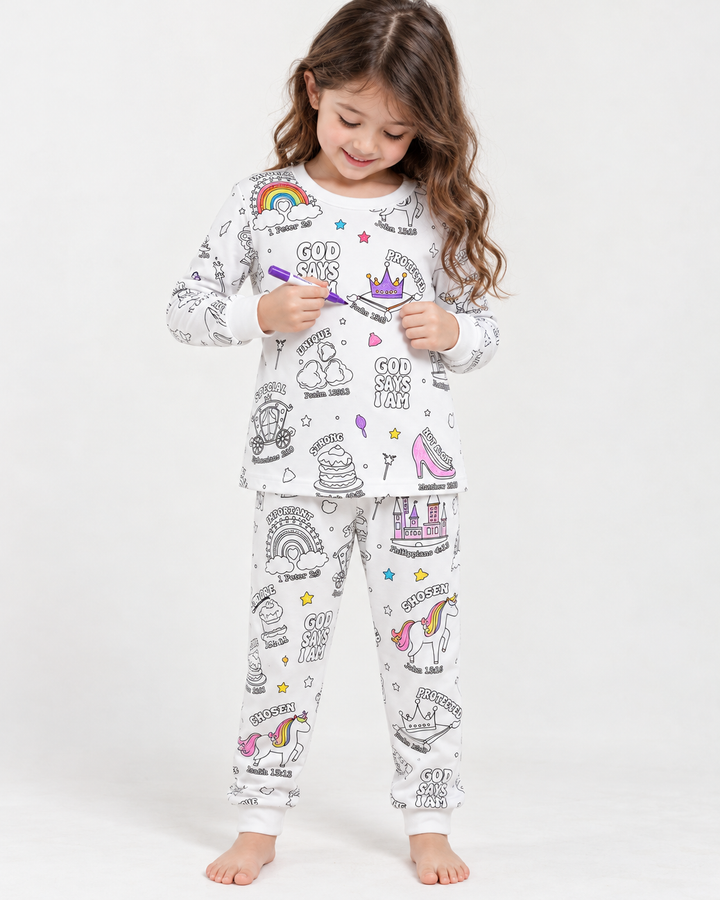 Zweiteiliges Pyjama-Set „School Days“