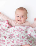 My Heart Belongs To Mommy Bamboo Blanket