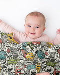 Monsters And Friends Bamboo Blanket