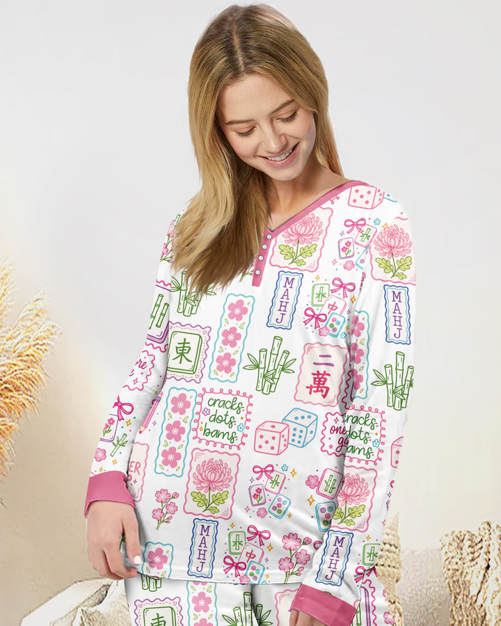 Cracks, Dots & Bams Mommy & Me Matching Bamboo Women Pajama Set