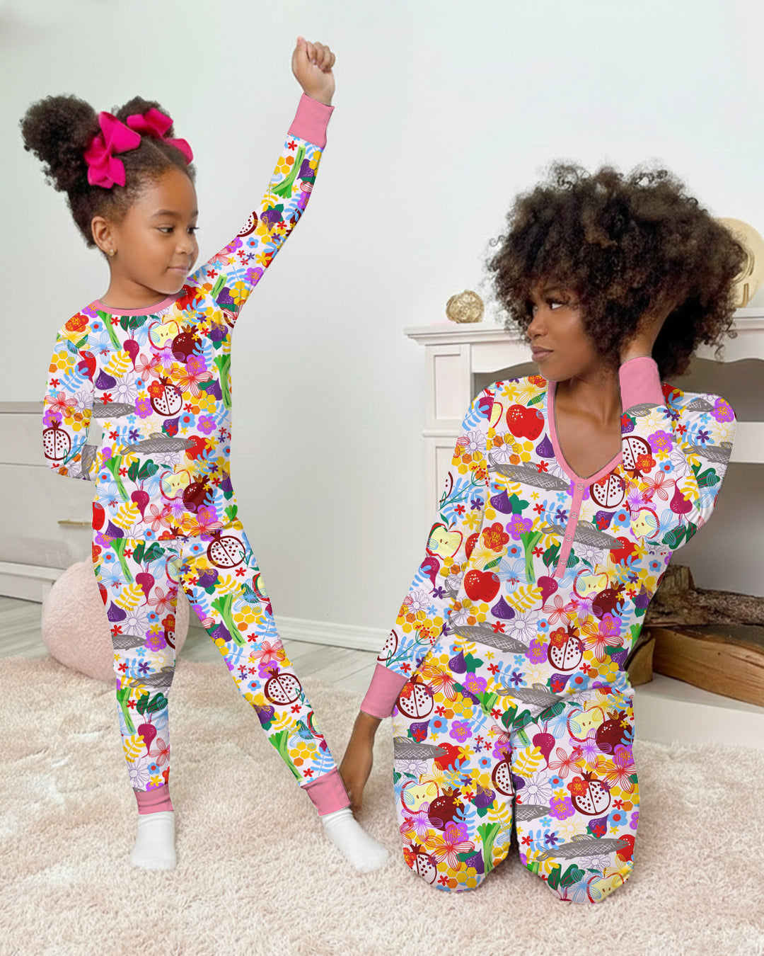Happy Rosh Hashanah Bamboo Women Pajama Set