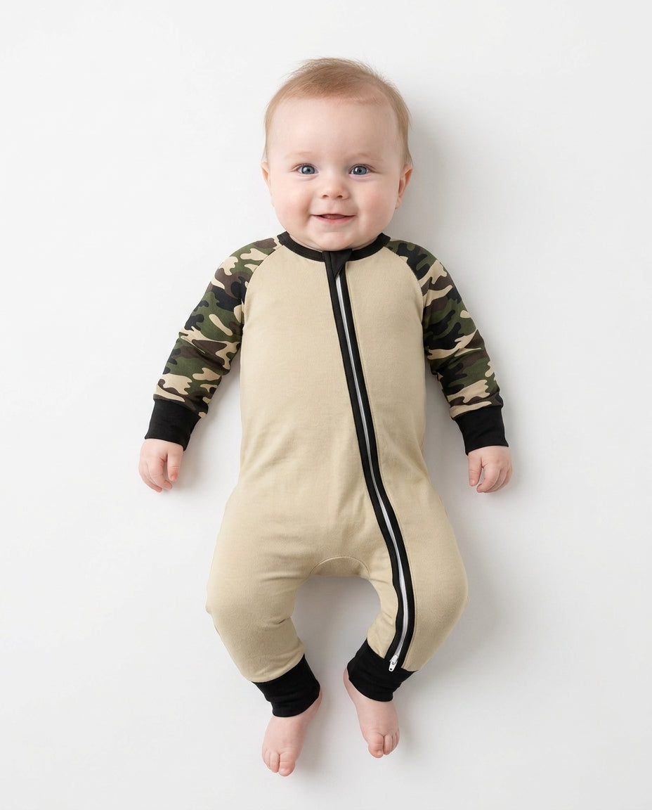 Gerippte Babykleidung mit individuellem Foto - Weich &amp; Skizzenhaft