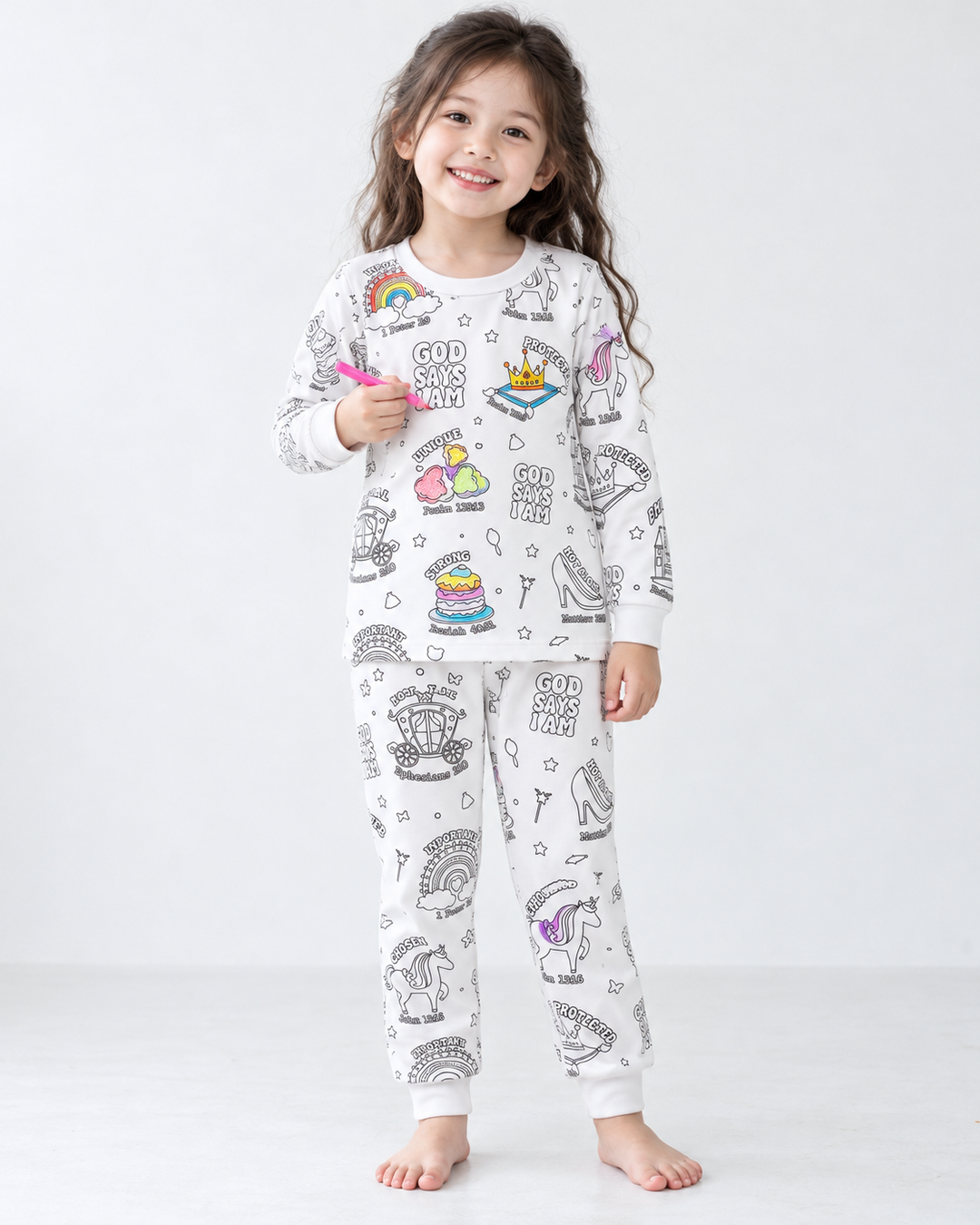 Zweiteiliges Pyjama-Set „School Days“