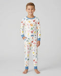 Hebrew Aleph Bet Bamboo Two Piece Long Sleeve Pajama Set