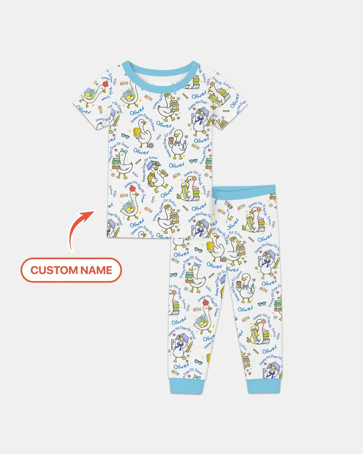 Zweiteiliges, kurzärmliges Pyjama-Set mit Marienkäfern