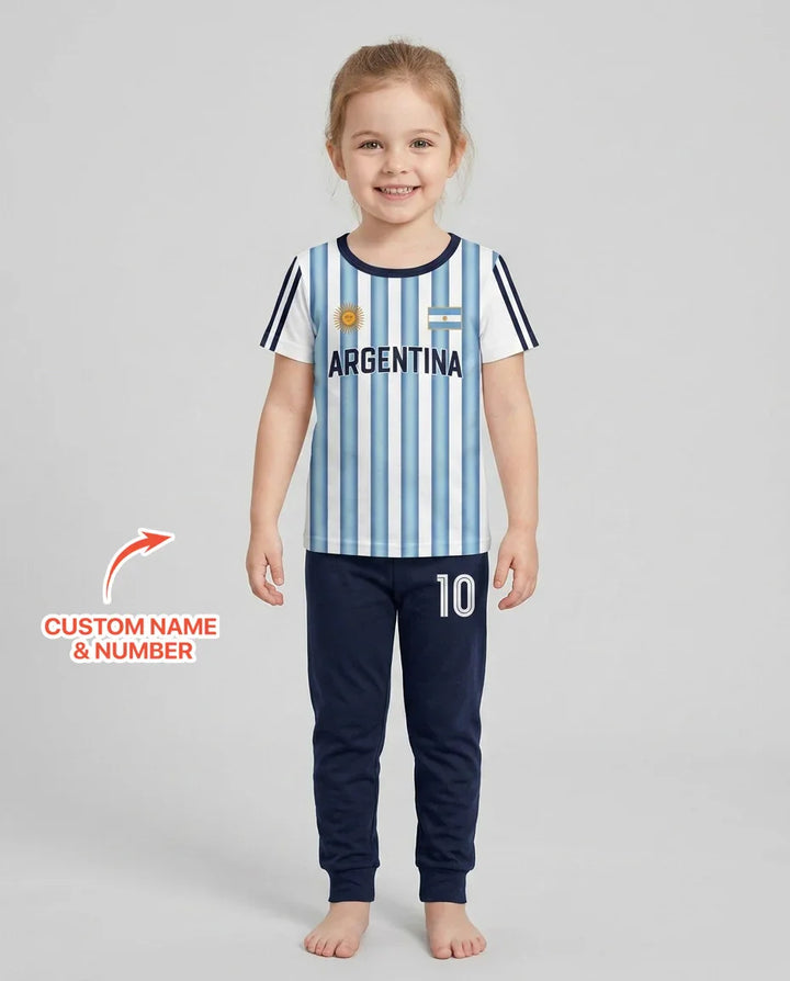 Zweiteiliges, kurzärmliges Pyjama-Set mit Marienkäfern