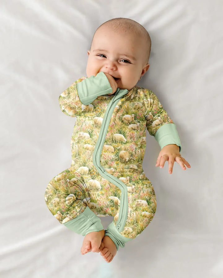 Gerippte Babykleidung mit individuellem Foto - Weich &amp; Skizzenhaft