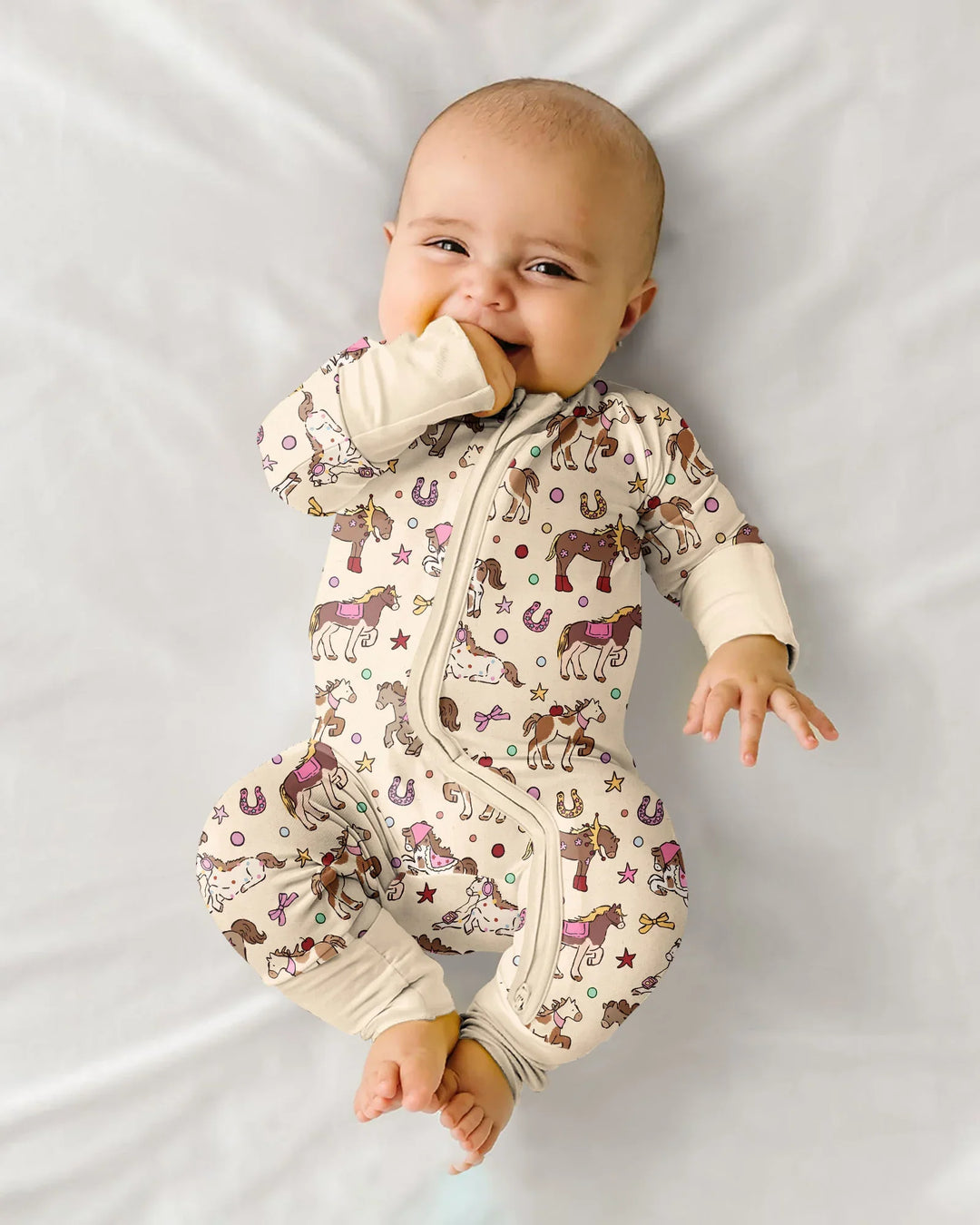 Gerippte Babykleidung mit individuellem Foto - Weich &amp; Skizzenhaft