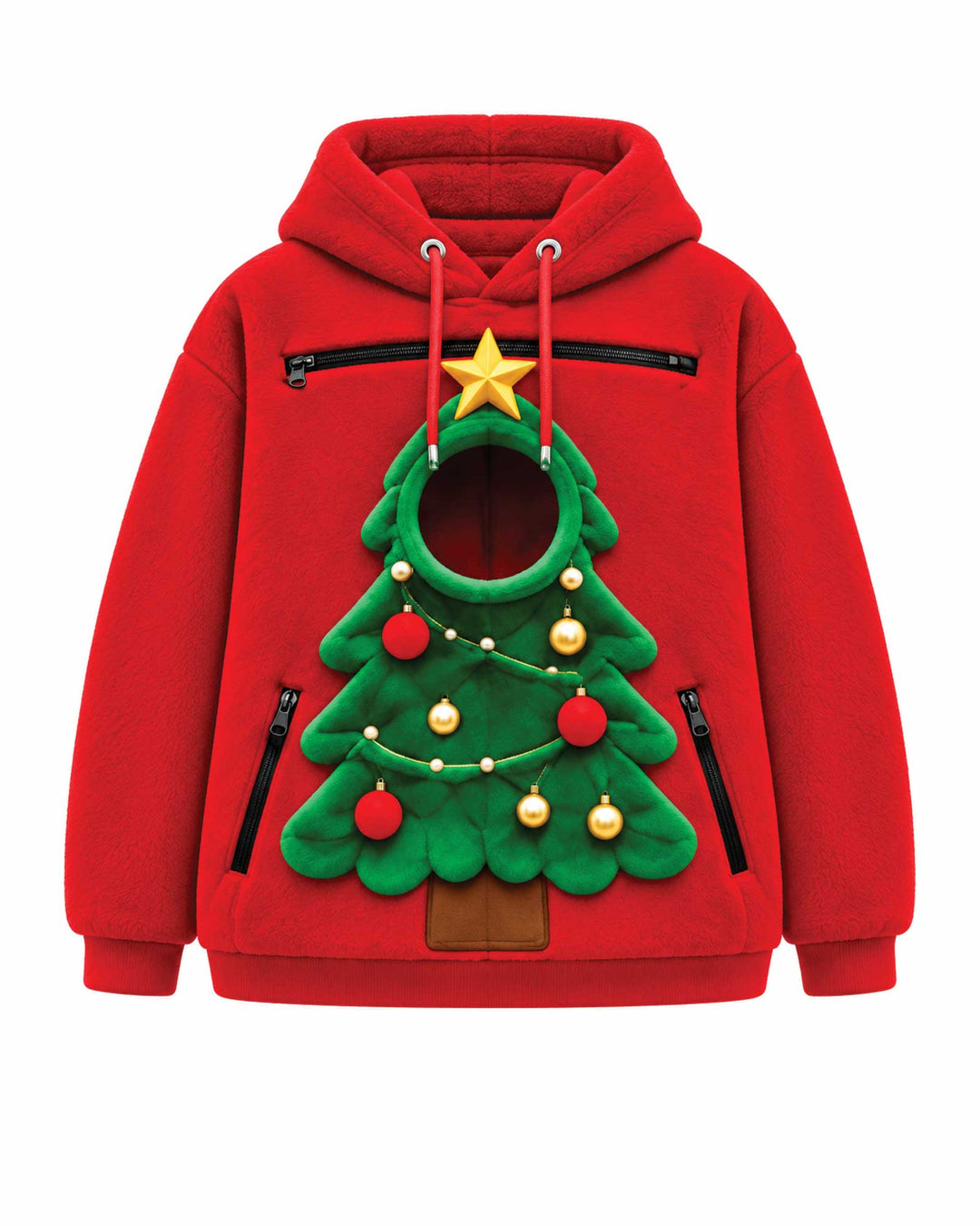 Christmas Tree Animals Carrier Hoodie