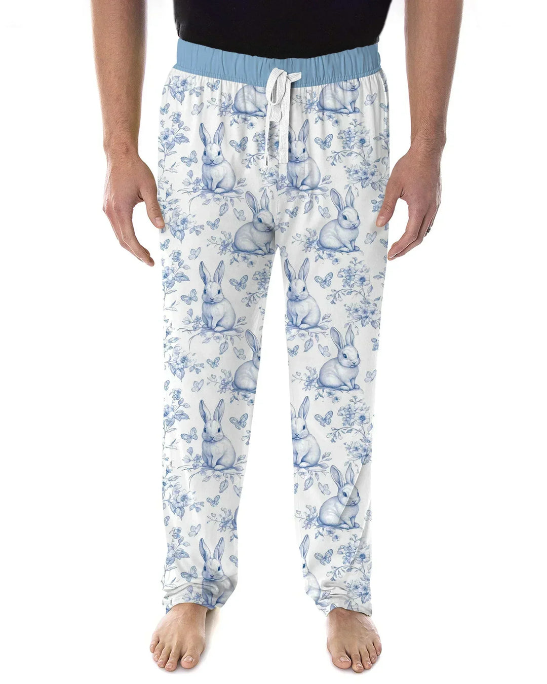 Easter Chinoiserie Toile de Jouy Bamboo Men's Pajama Set