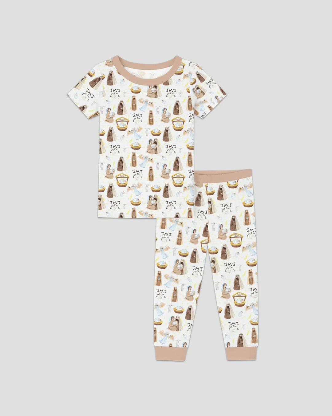 Holy Family Bamboo Two Piece Short Sleeve Pajama Set