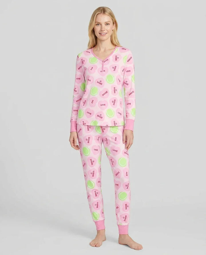 Tennis with Love Bamboo Women Pajama Set